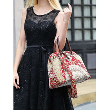 Load image into Gallery viewer, Carpet Purse&lt;br&gt;Oriental Wine
