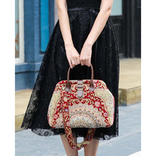 Load image into Gallery viewer, Carpet Purse&lt;br&gt;Oriental Wine
