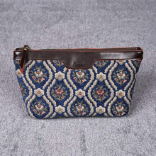 Load image into Gallery viewer, Carpet Makeup Bag&lt;br&gt;Traditional Blue
