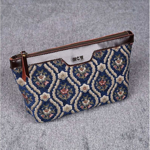 Carpet Makeup Bag<br>Traditional Blue