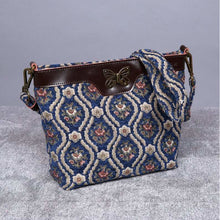 Load image into Gallery viewer, Carpet Crossbody Bag&lt;br&gt;Traditional Blue
