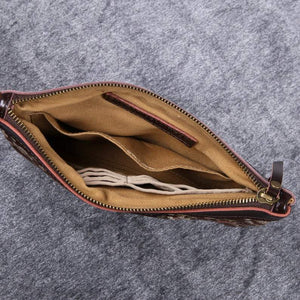 Carpet Clutch & Wristlet<br>Traditional Coffee