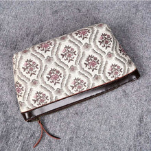 Load image into Gallery viewer, Carpet Makeup Bag&lt;br&gt;Traditional Cream
