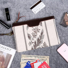 Load image into Gallery viewer, Carpet Clutch &amp; Wristlet&lt;br&gt;Victorian Stripes Cream
