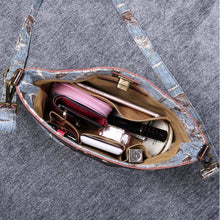 Load image into Gallery viewer, Carpet Crossbody Bag&lt;br&gt;Victorian Stripes Blue
