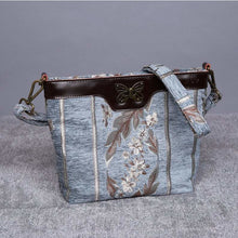 Load image into Gallery viewer, Carpet Crossbody Bag&lt;br&gt;Victorian Stripes Blue
