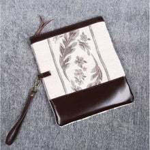 Load image into Gallery viewer, Carpet Clutch &amp; Wristlet&lt;br&gt;Victorian Stripes Cream
