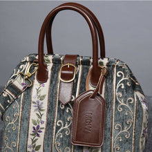 Load image into Gallery viewer, Carpet Purse&lt;br&gt;Victorian Stripes Grass
