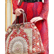 Load image into Gallery viewer, Mary Poppins Carpet Bag&lt;br&gt;Oriental Wine
