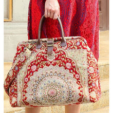 Load image into Gallery viewer, Mary Poppins Carpet Bag&lt;br&gt;Oriental Wine
